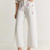 Scalpers Culotte Jeans With Embroidered Details | Jeans