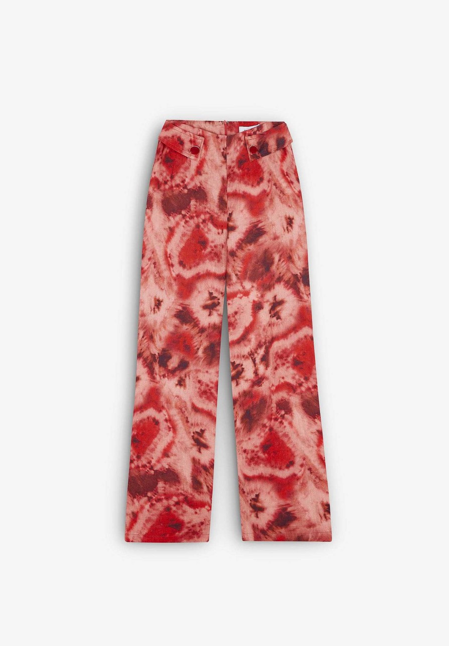 Scalpers Tie Dye Linen Culotte Pants | Pants