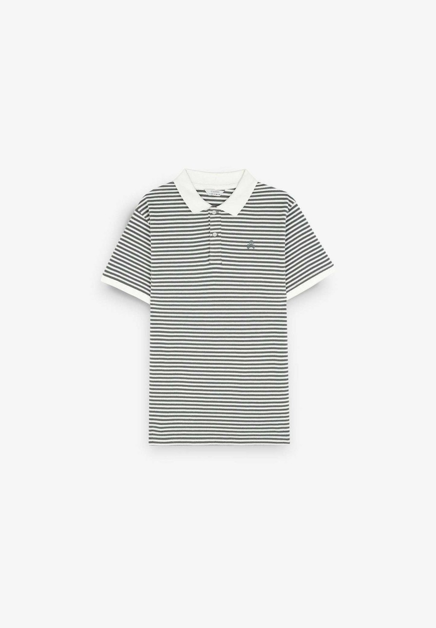 Scalpers Striped Polo | Poles