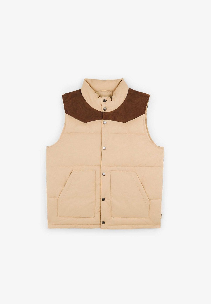 Scalpers Premium Padded Vest With Contrast Detail | Padded