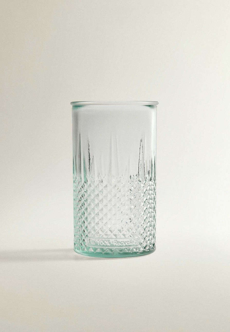 Scalpers Crystal Glass Relief Drawing | Glassware