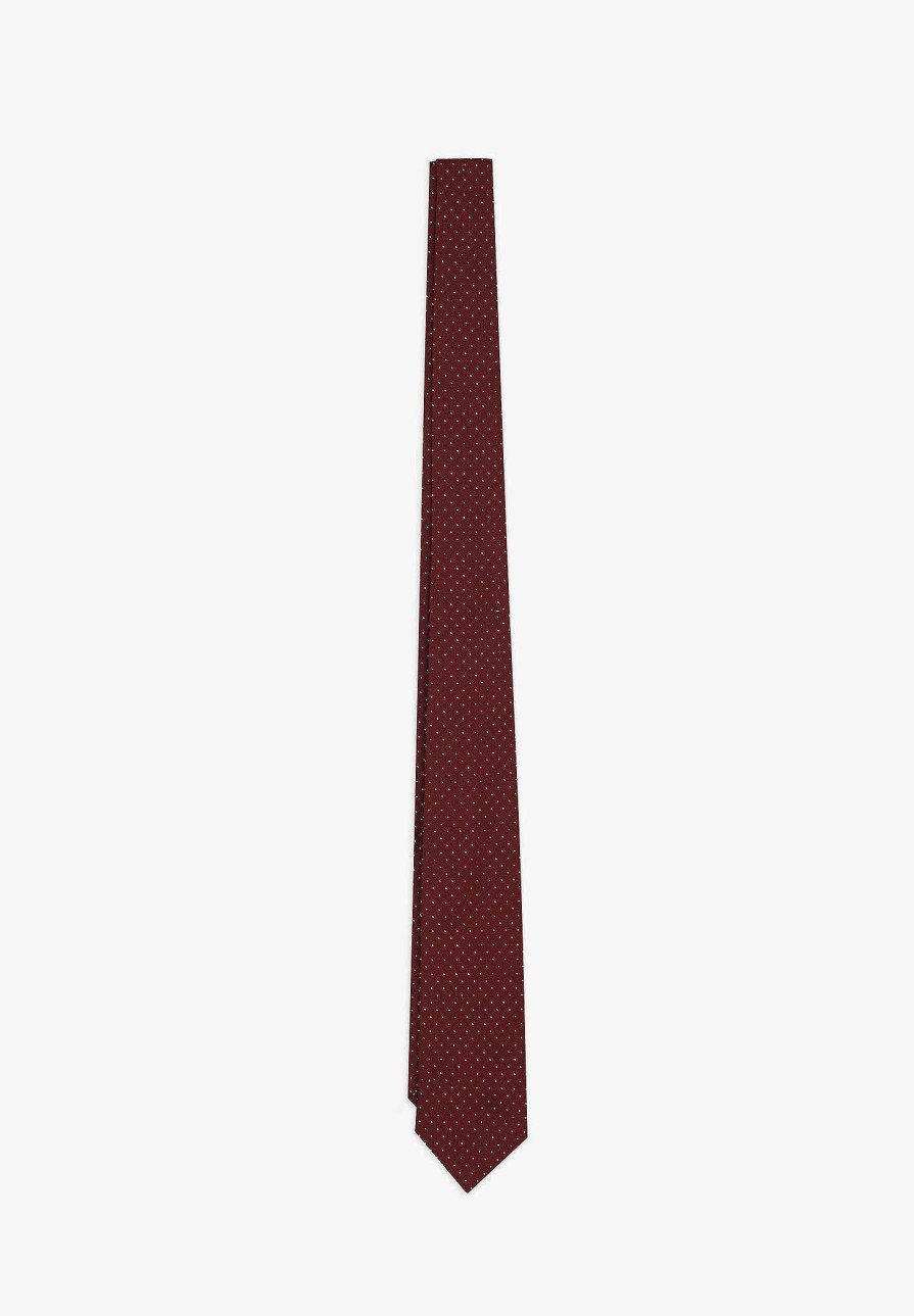 Scalpers Silk Tie 7 Folds Dots | Ties