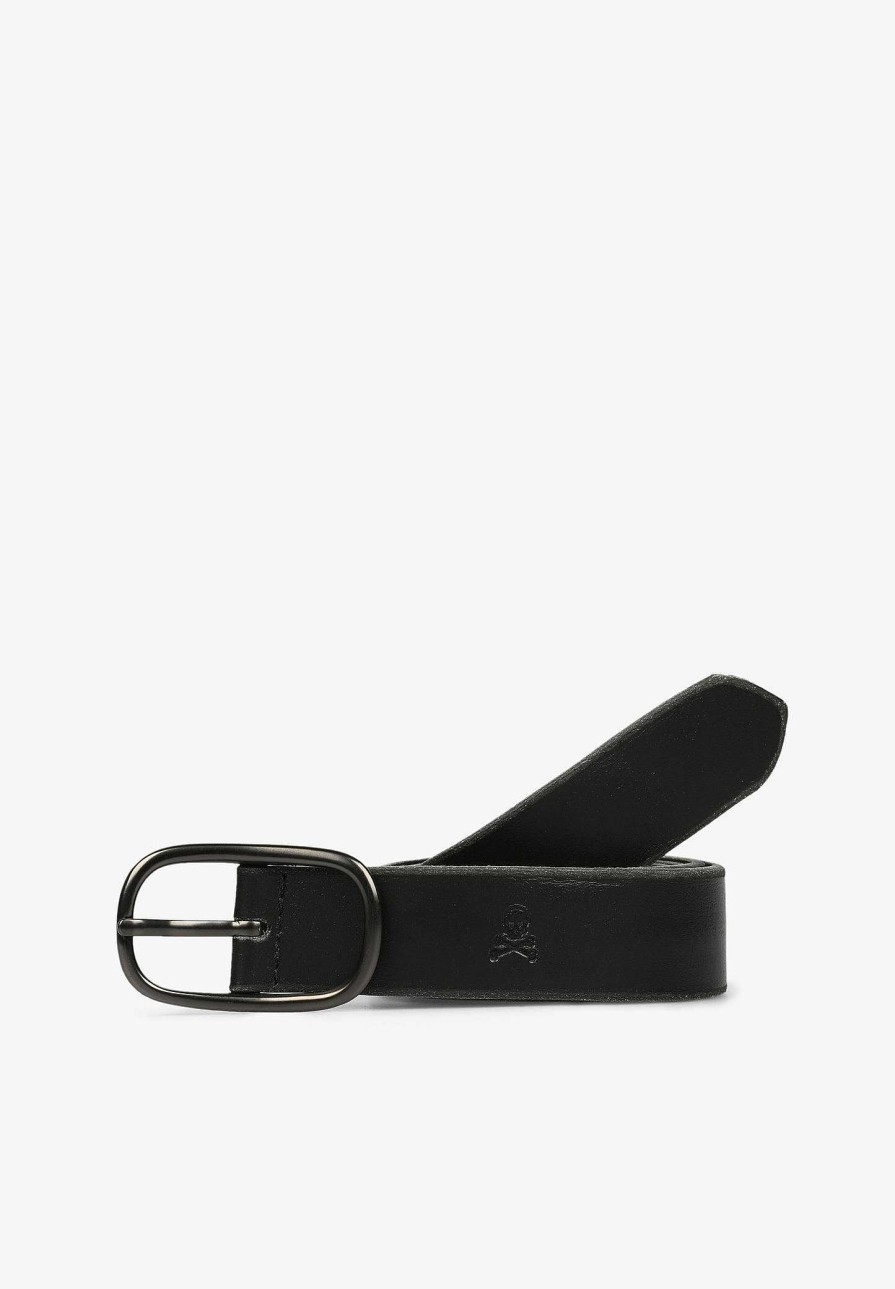 Scalpers Skull Leather Belt | Belts And Suspenders