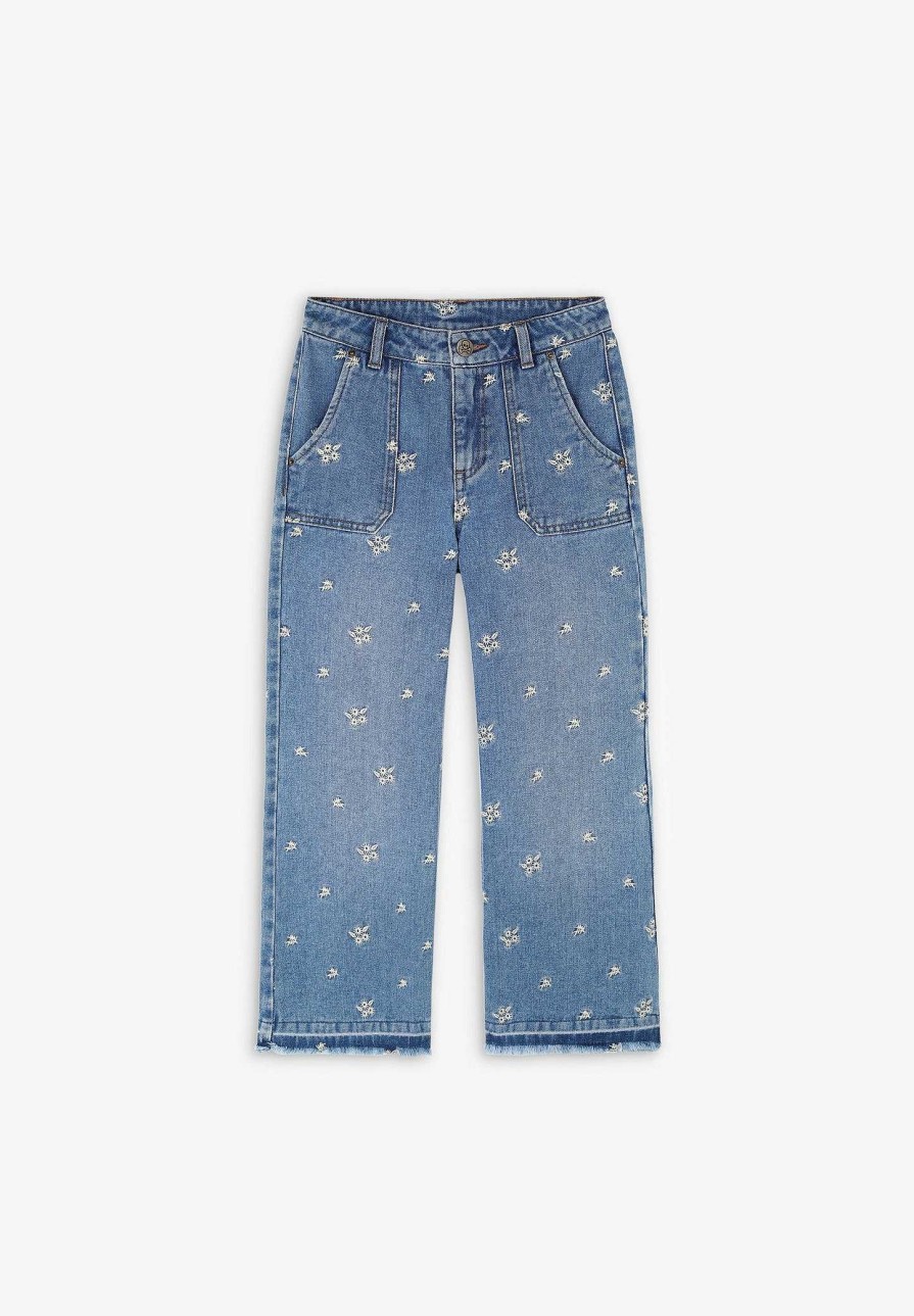 Scalpers Embroidered Details Jeans | Pants And Overalls