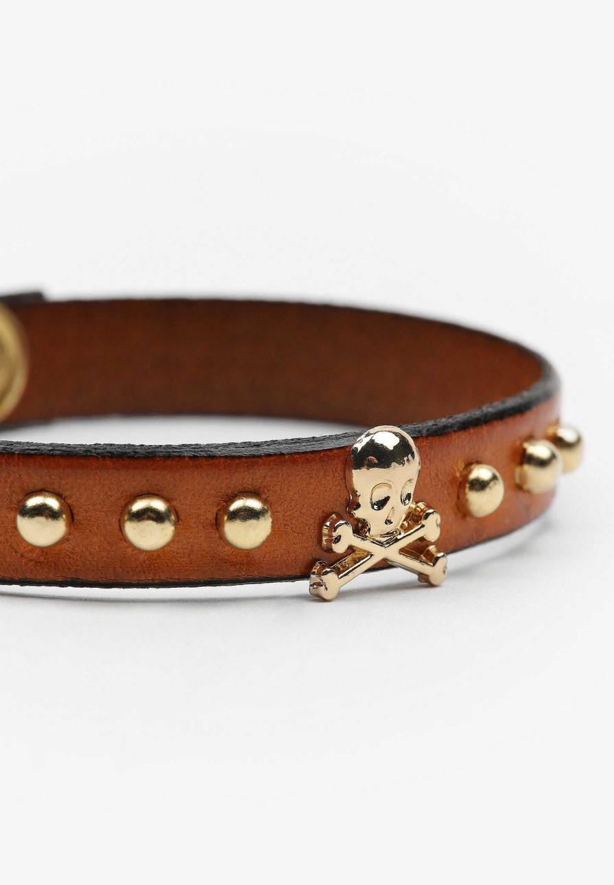 Scalpers Studded Skull Bracelet | Imitation Jewelry