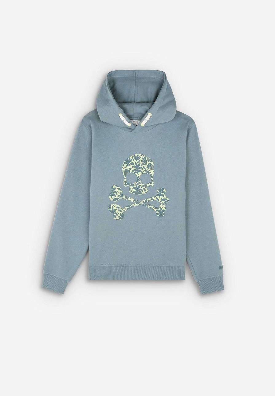 Scalpers Hooded Sweatshirt With Decorative Laces | Sweatshirts