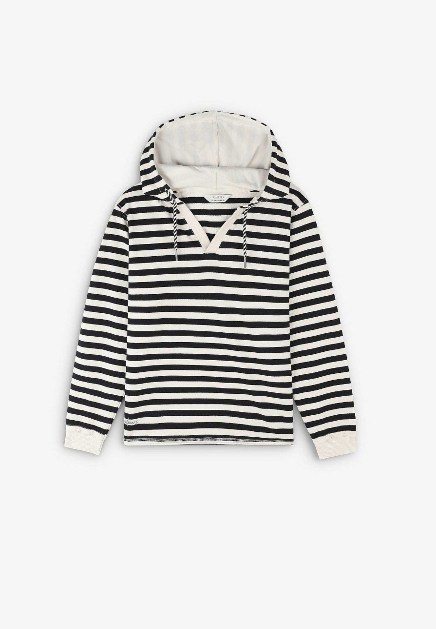 Scalpers Multi-Striped Hooded Sweatshirt | Sweatshirts