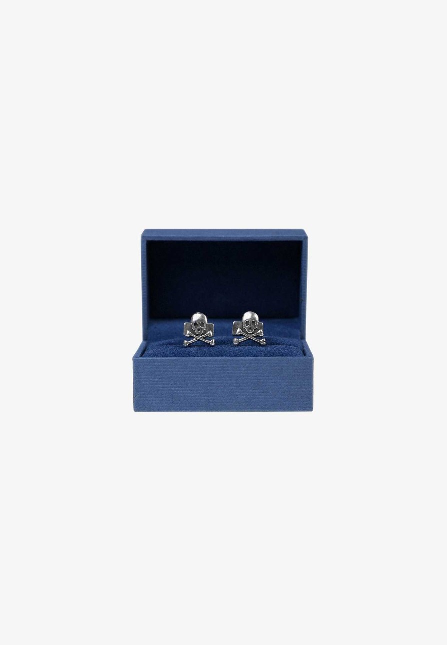 Scalpers Silver Skull Cufflinks | Twins