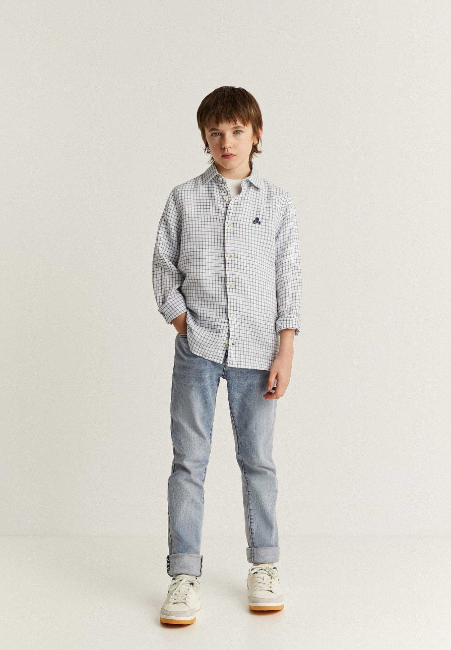 Scalpers Cutaway Collar Linen Shirt | Shirts