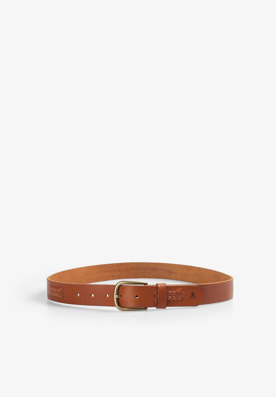 Scalpers Leather Belt Die Cut Details | Belts And Suspenders