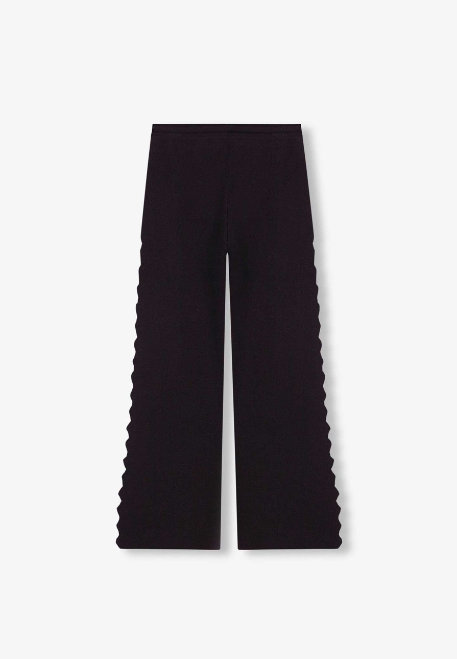 Scalpers Knitted Pants With Side Slits | Pants