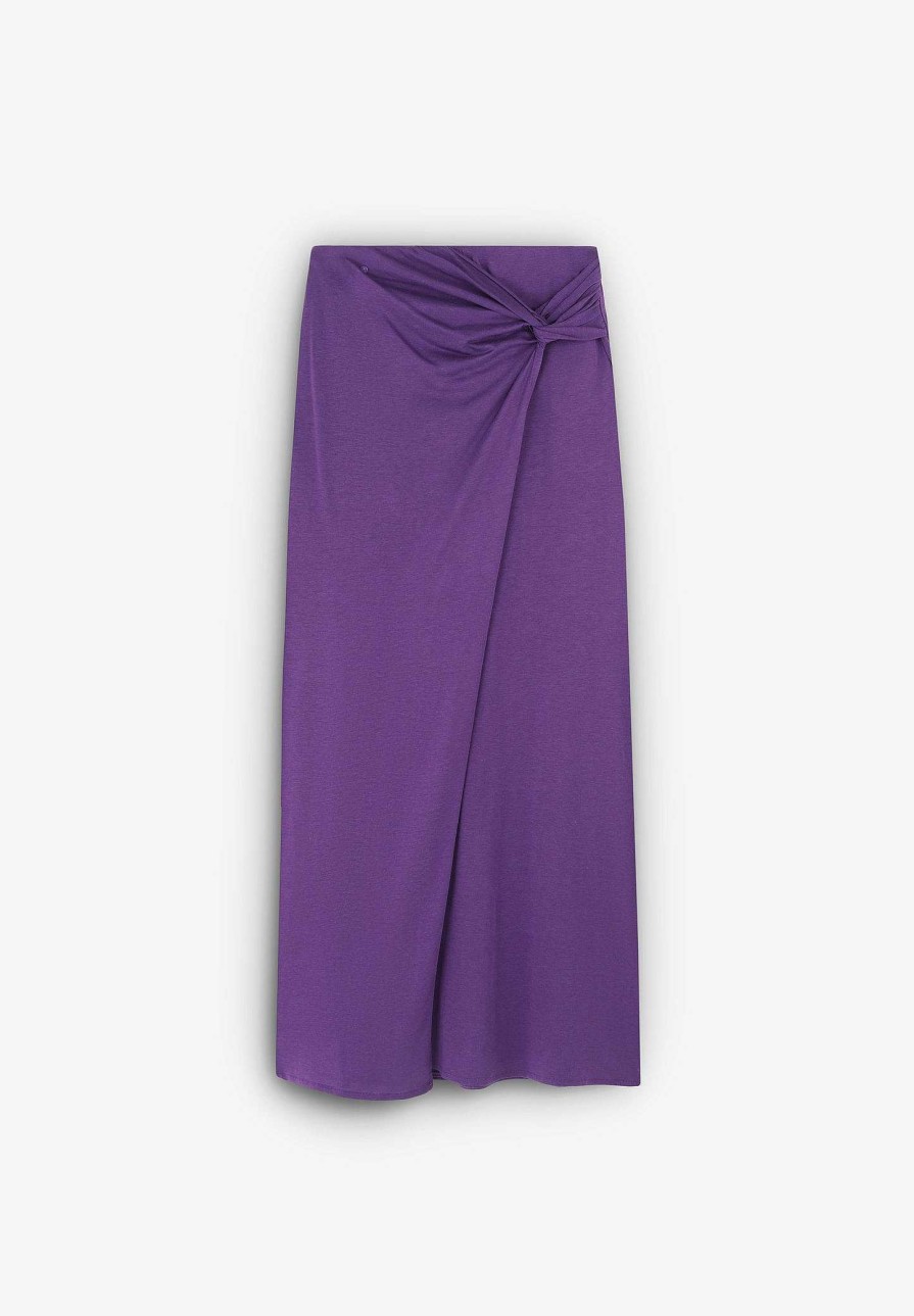 Scalpers Midi Skirt With Knot Detail | Skirts