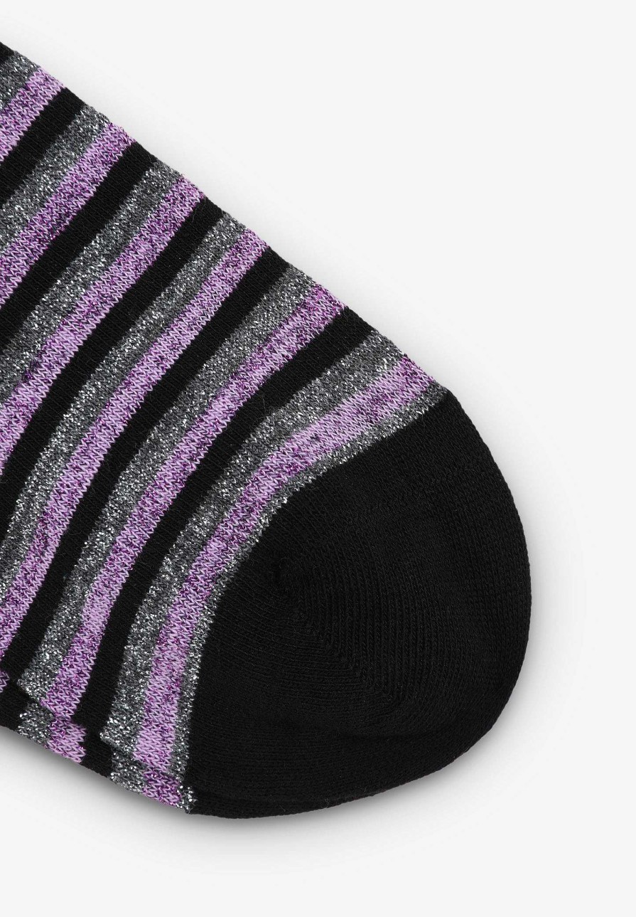 Scalpers Striped Lurex Socks | Socks