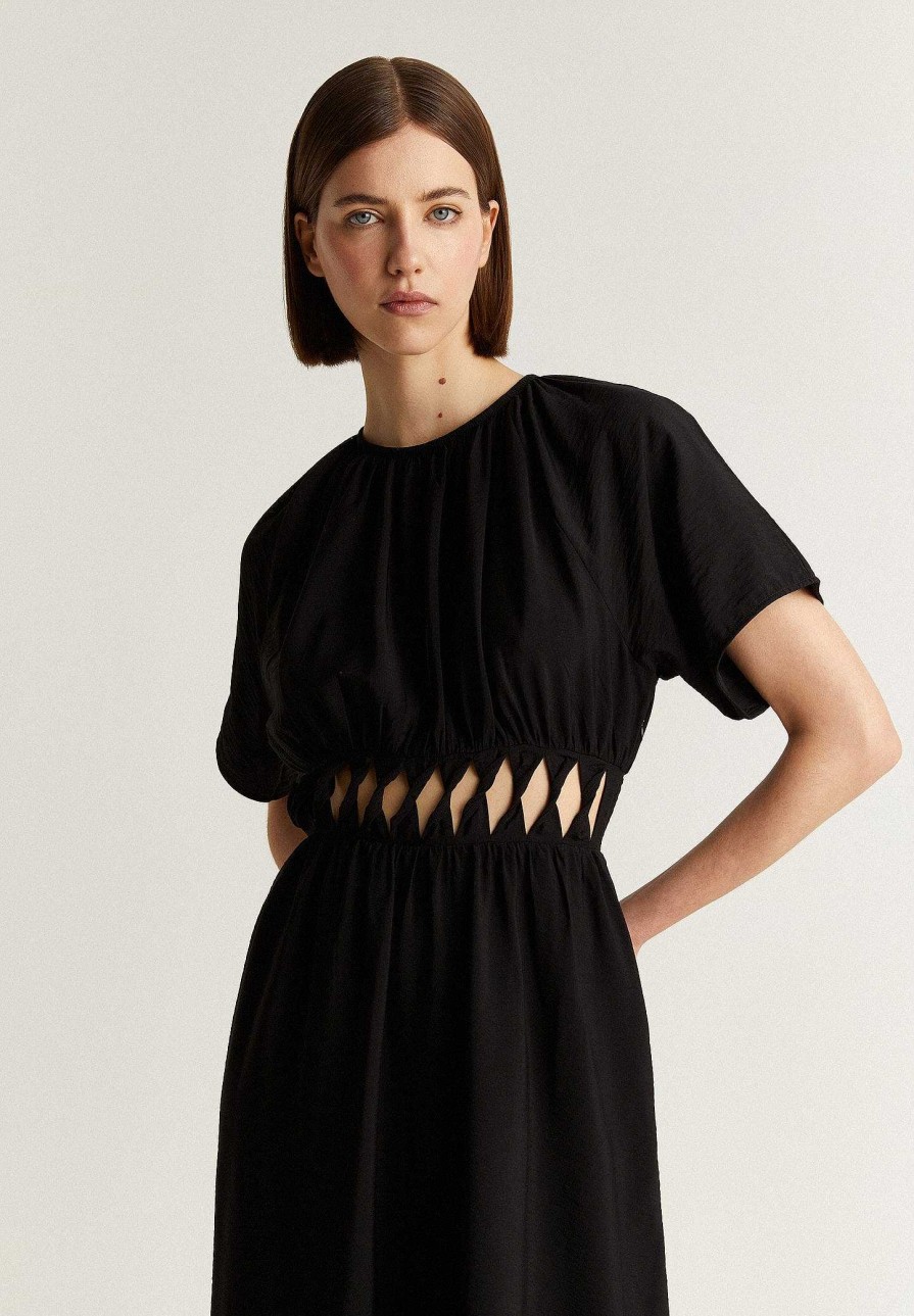 Scalpers Midi Dress With Waist Slits | Dresses