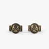 Scalpers Round Old Gold Cufflinks | Twins