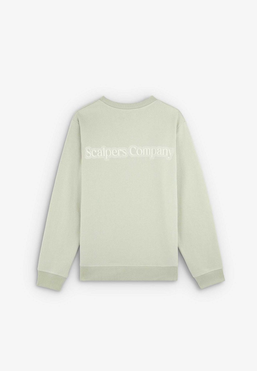 Scalpers Flocking Print Sweatshirt | Sweatshirts