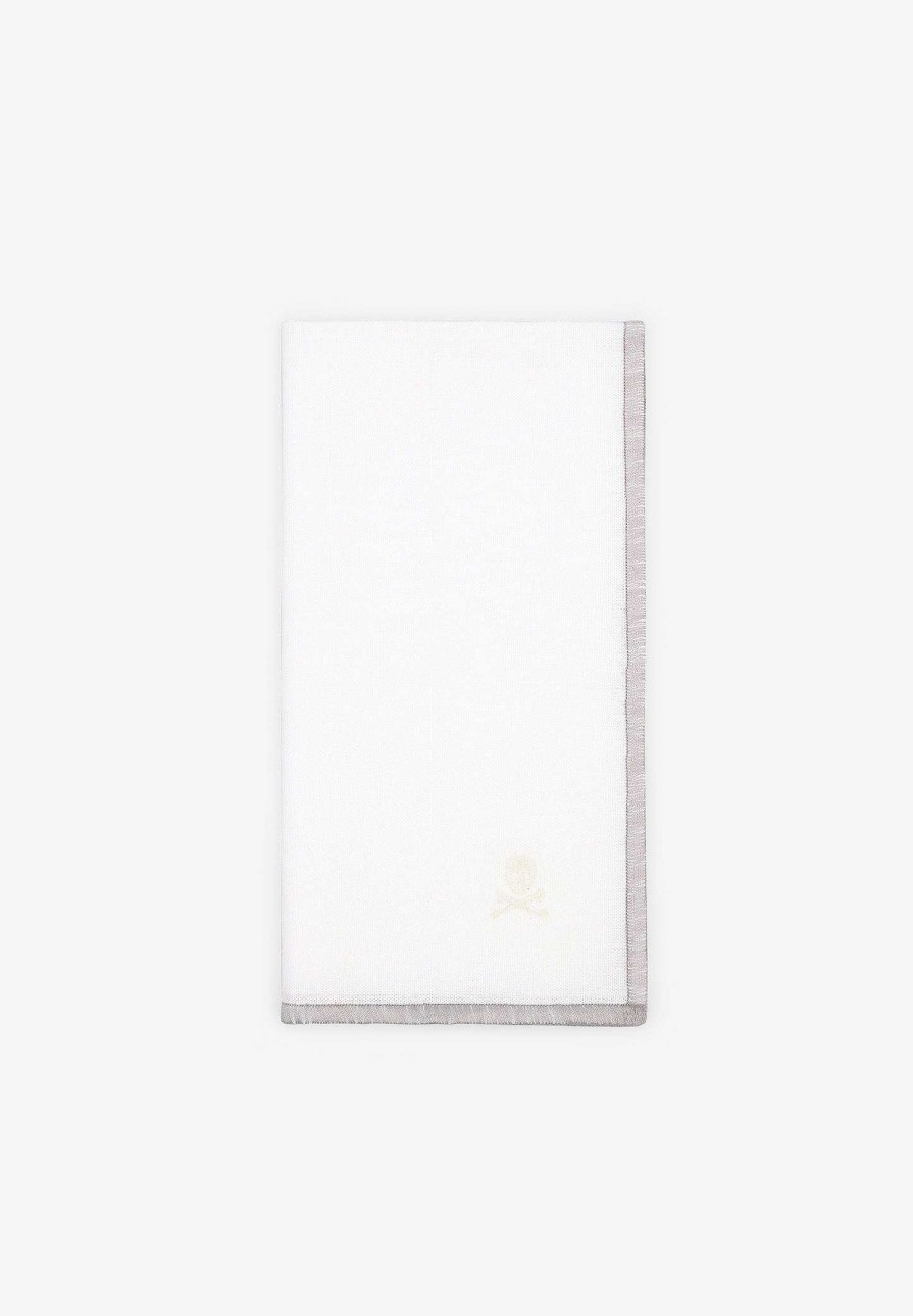 Scalpers Pack Of Linen Napkins With Contrast Edge | Table Linen