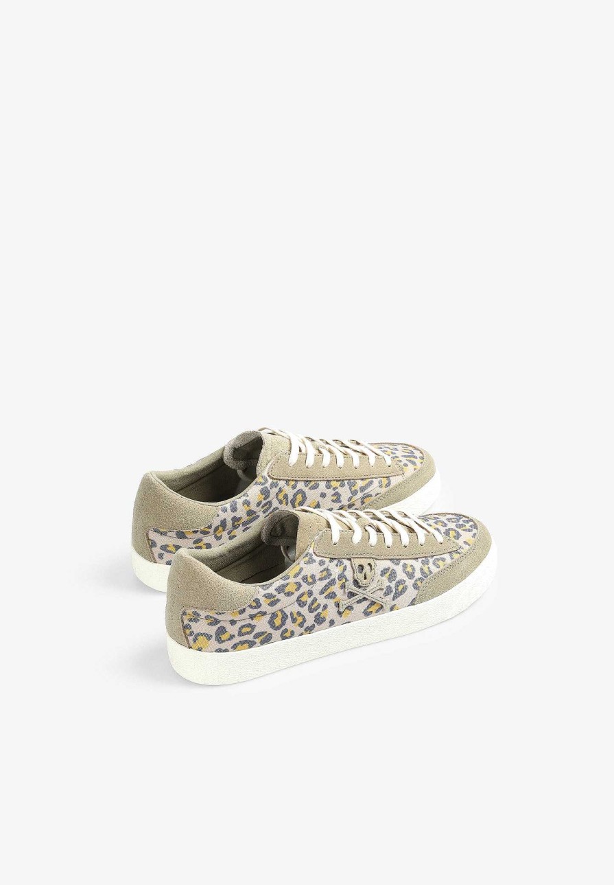 Scalpers Animal Print Skull Low Sneakers | Sneakers