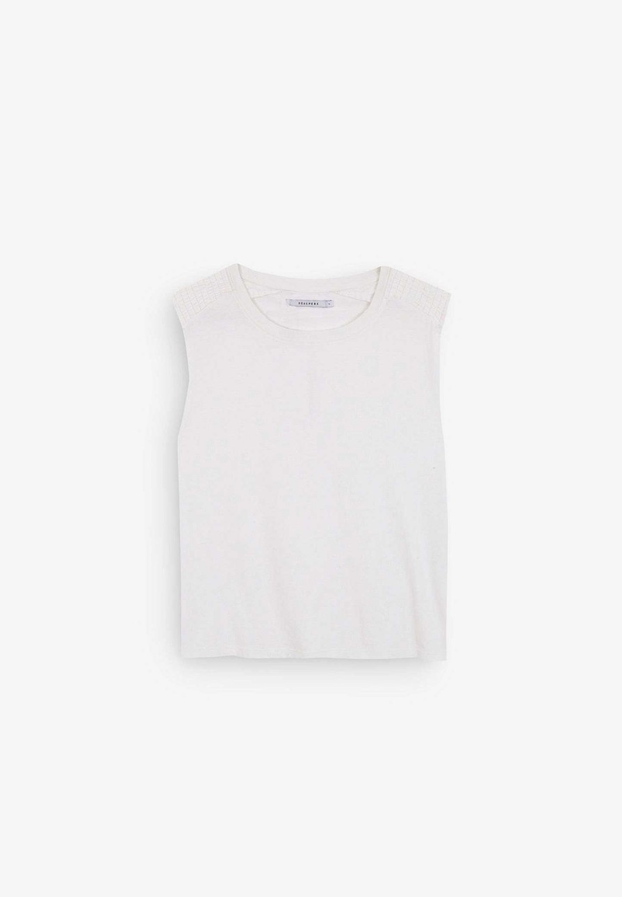 Scalpers Tank Top With Shoulder Detail | T-Shirts And Tops