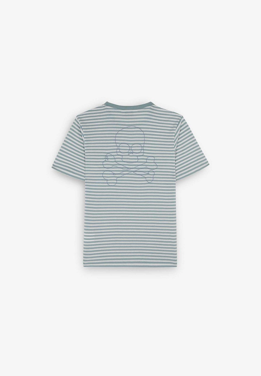 Scalpers Striped Pocket T-Shirt | Tshirts