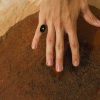 Scalpers Alhaja Cult Store | Celestina Onyx Ring | Imitation Jewelry