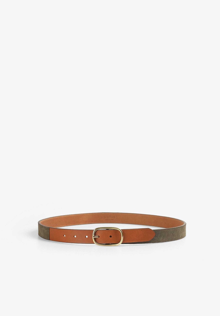 Scalpers Two-Tone Leather Belt | Belts And Suspenders