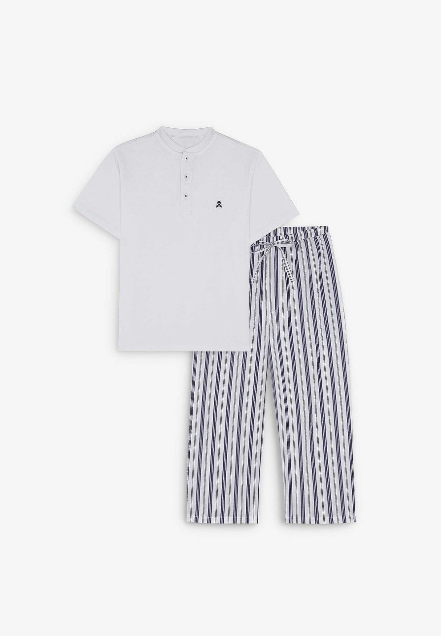 Scalpers Striped Trouser Detail Pajamas | Pajamas