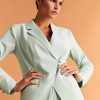 Scalpers Double-Breasted Blazer With Zipper Detail | Blazers And Vests