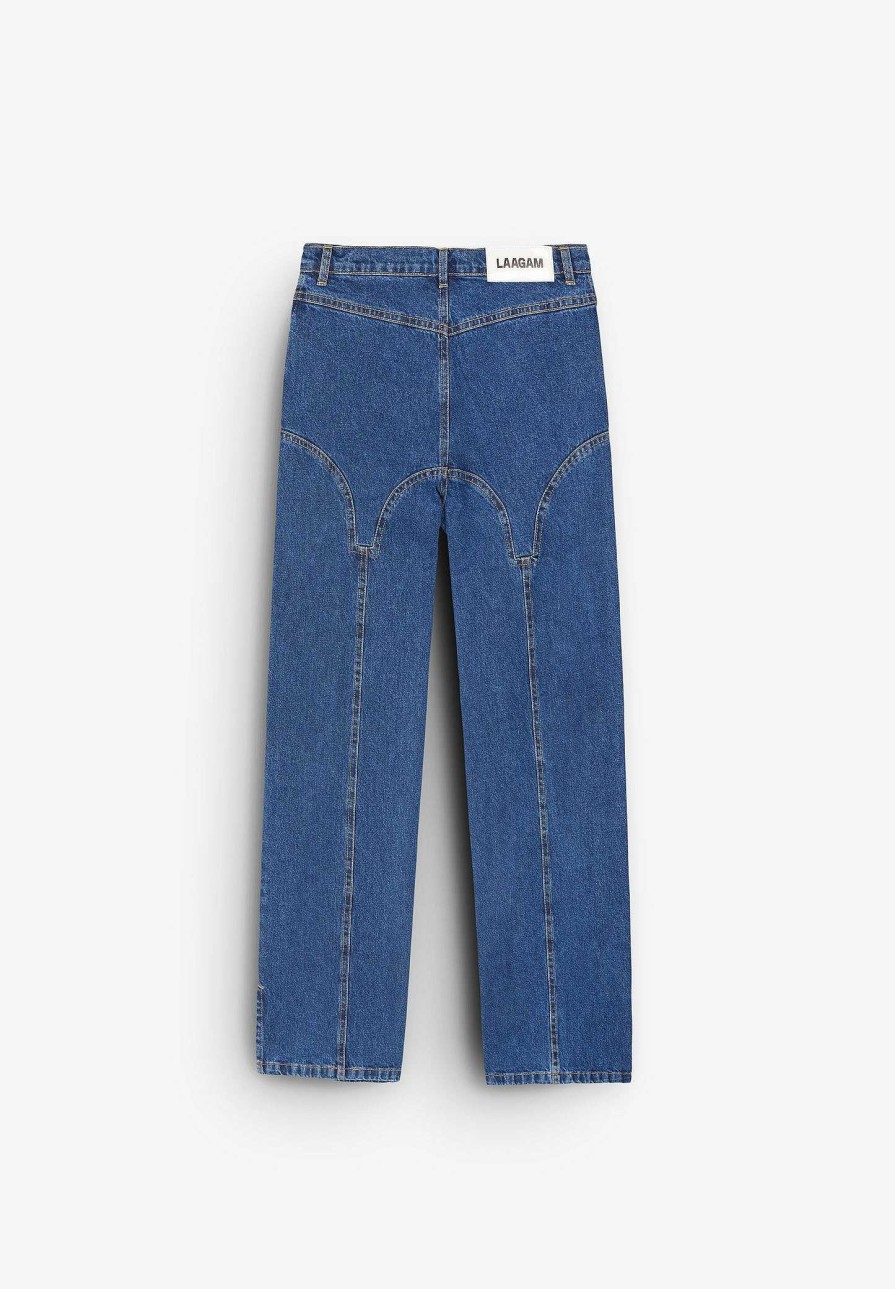 Scalpers Laagam | De-Nimes Indigo Pants | Pants