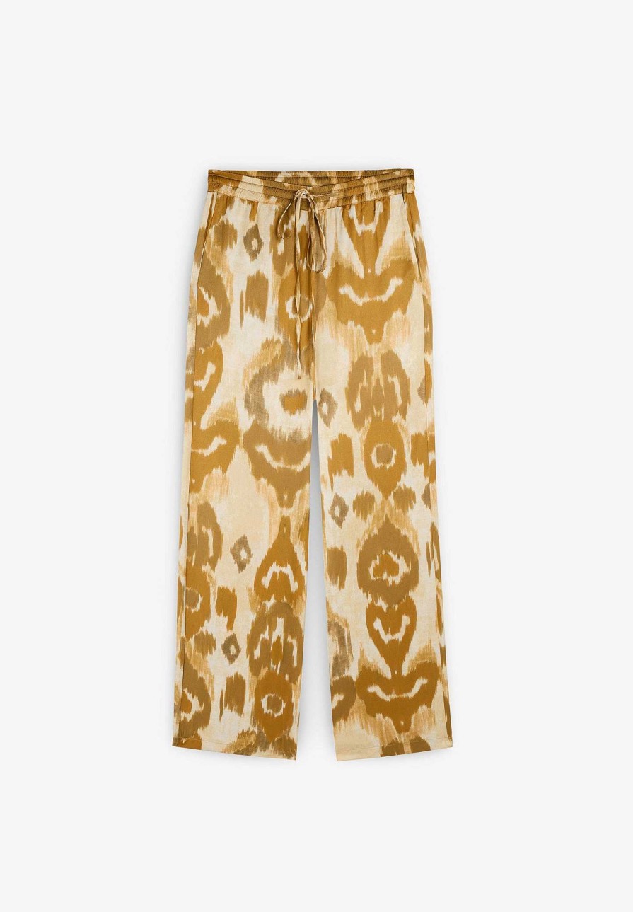 Scalpers Animal Print Fluid Pants | Pants