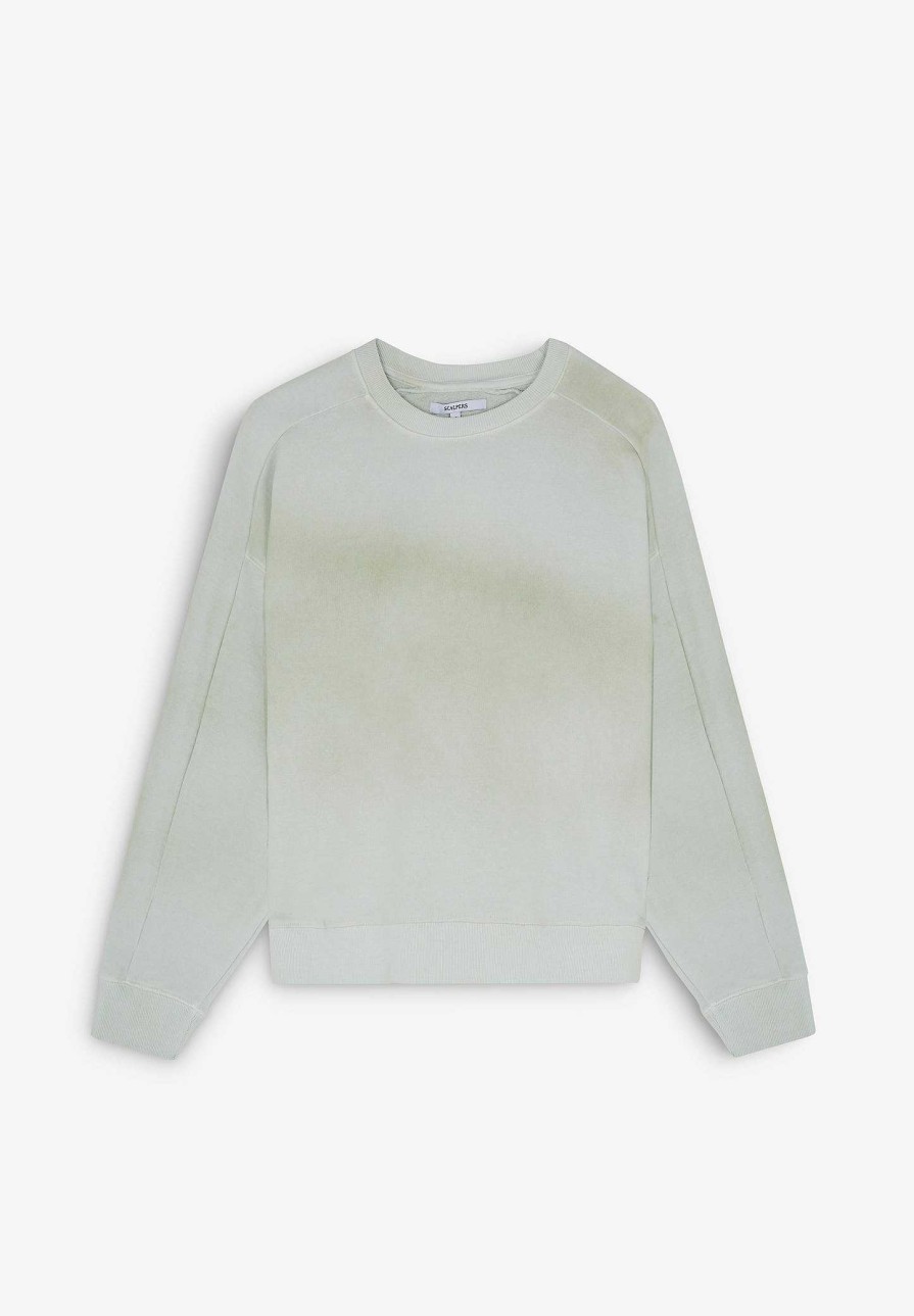 Scalpers Back Skull Dyed Sweater | Sweatshirts