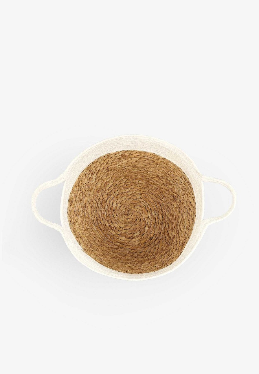 Scalpers Bicolor Jute Basket | Decorative Accessories