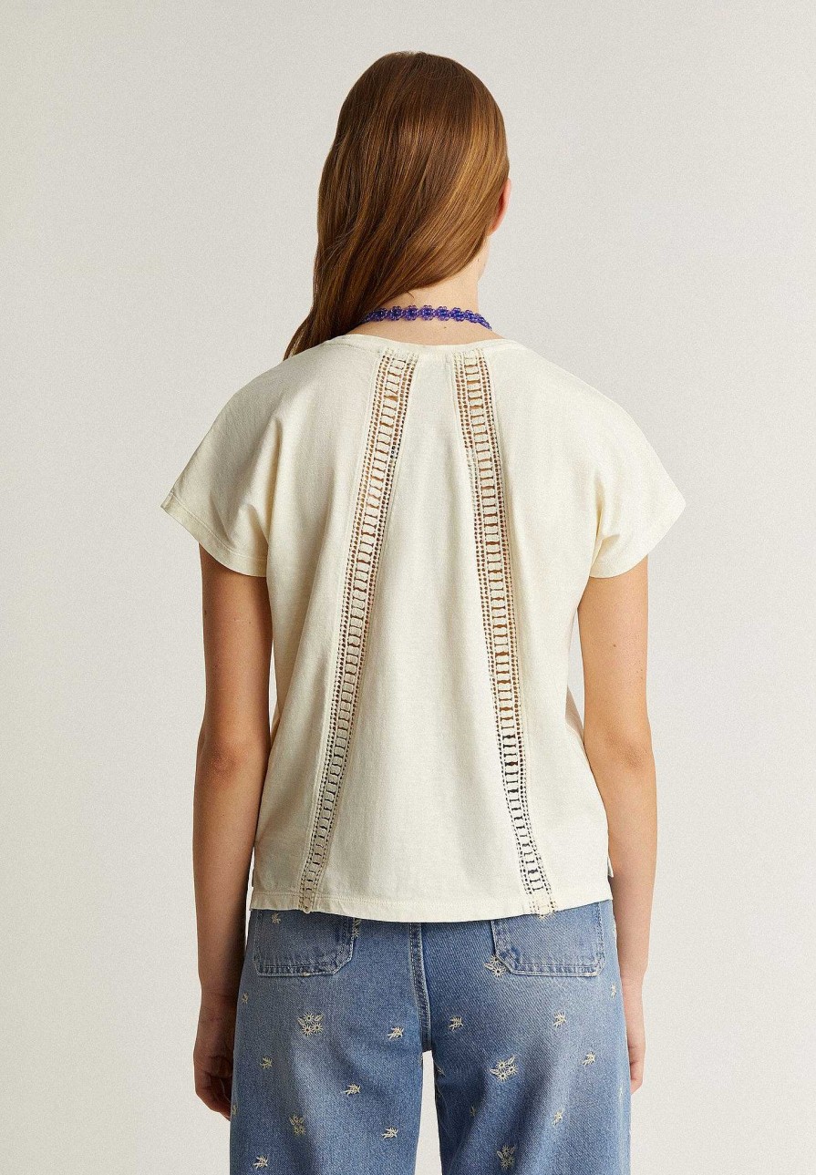 Scalpers Flame T-Shirt With Back Lace Detail | Tshirts