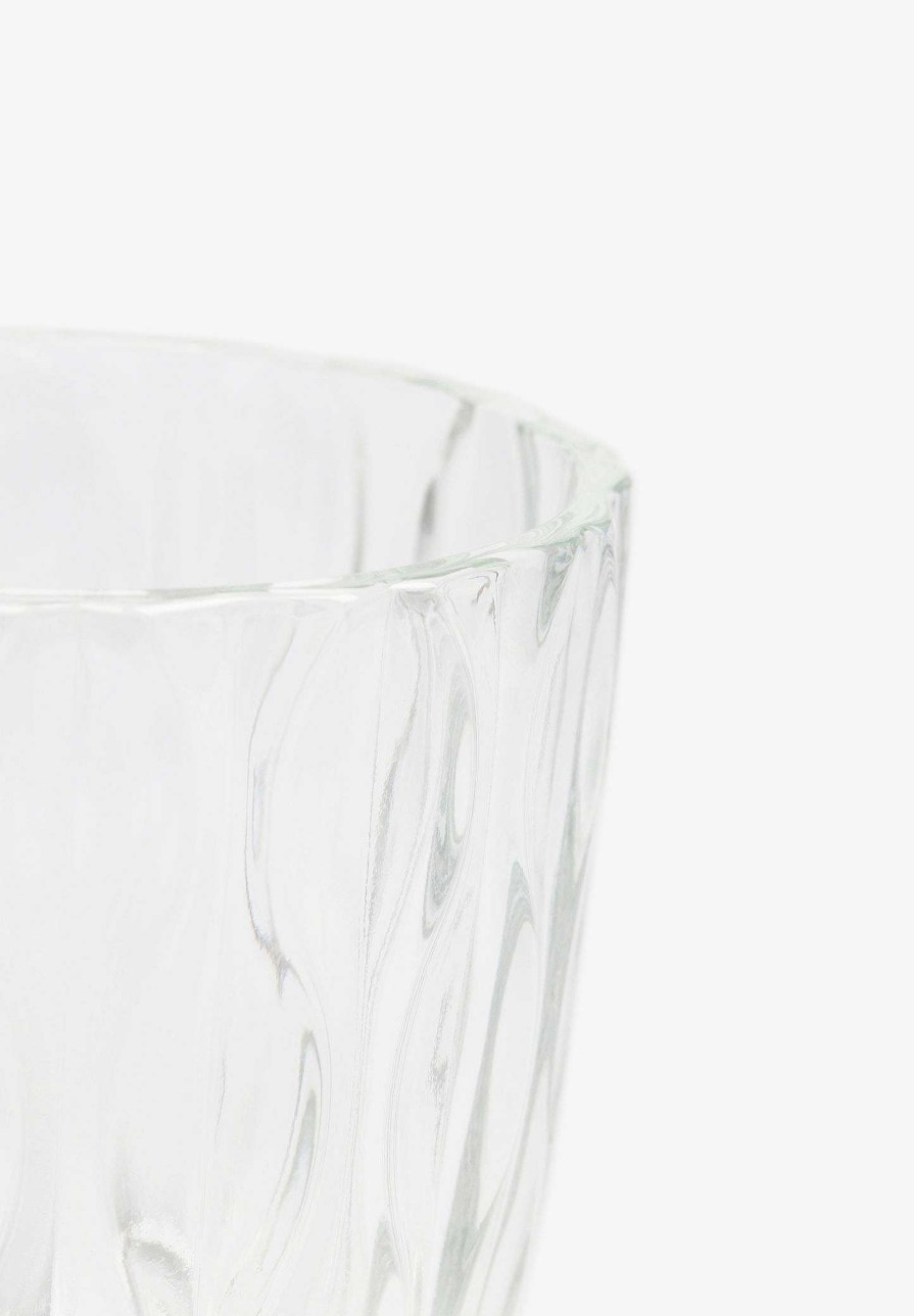 Scalpers Embossed Glass Vase | Glassware