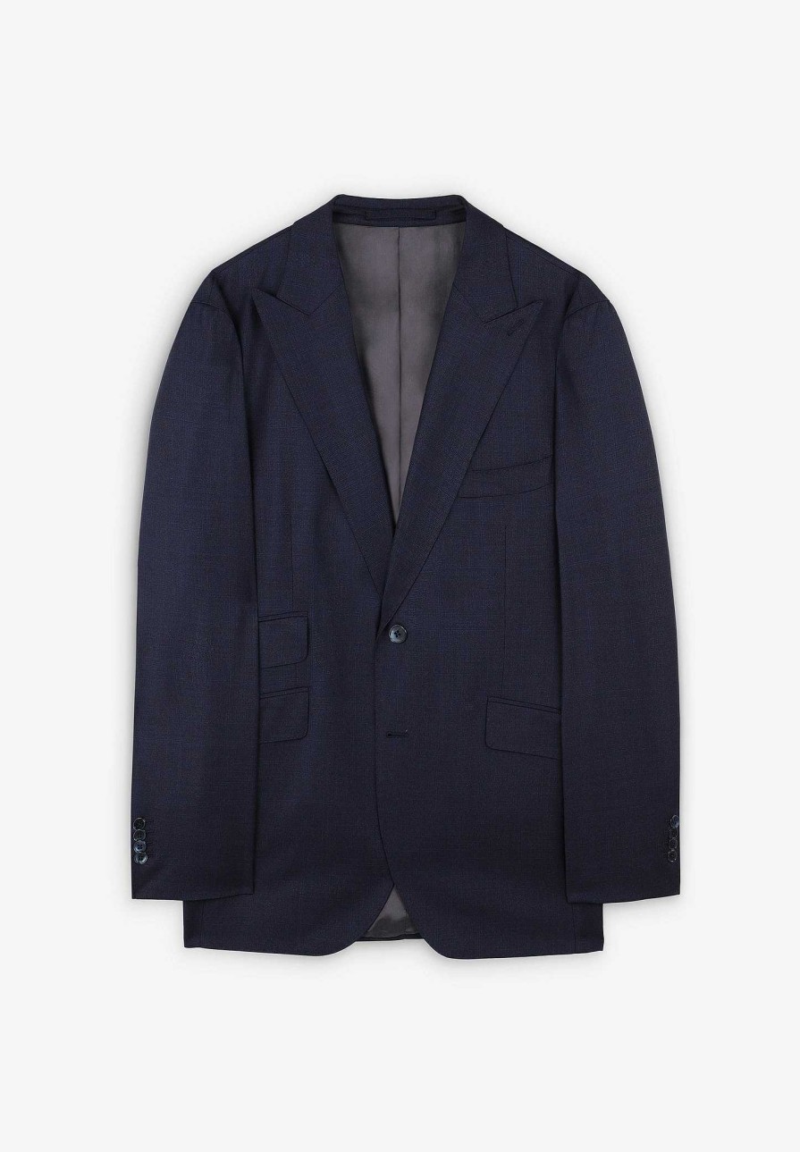 Scalpers Premium Navy Blue Spearhead Suit | Suits