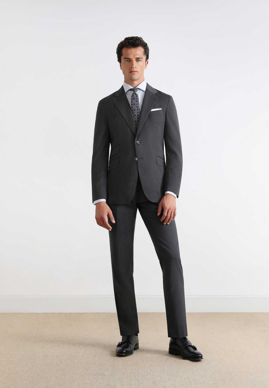 Scalpers Gray Wool Suit | Suits