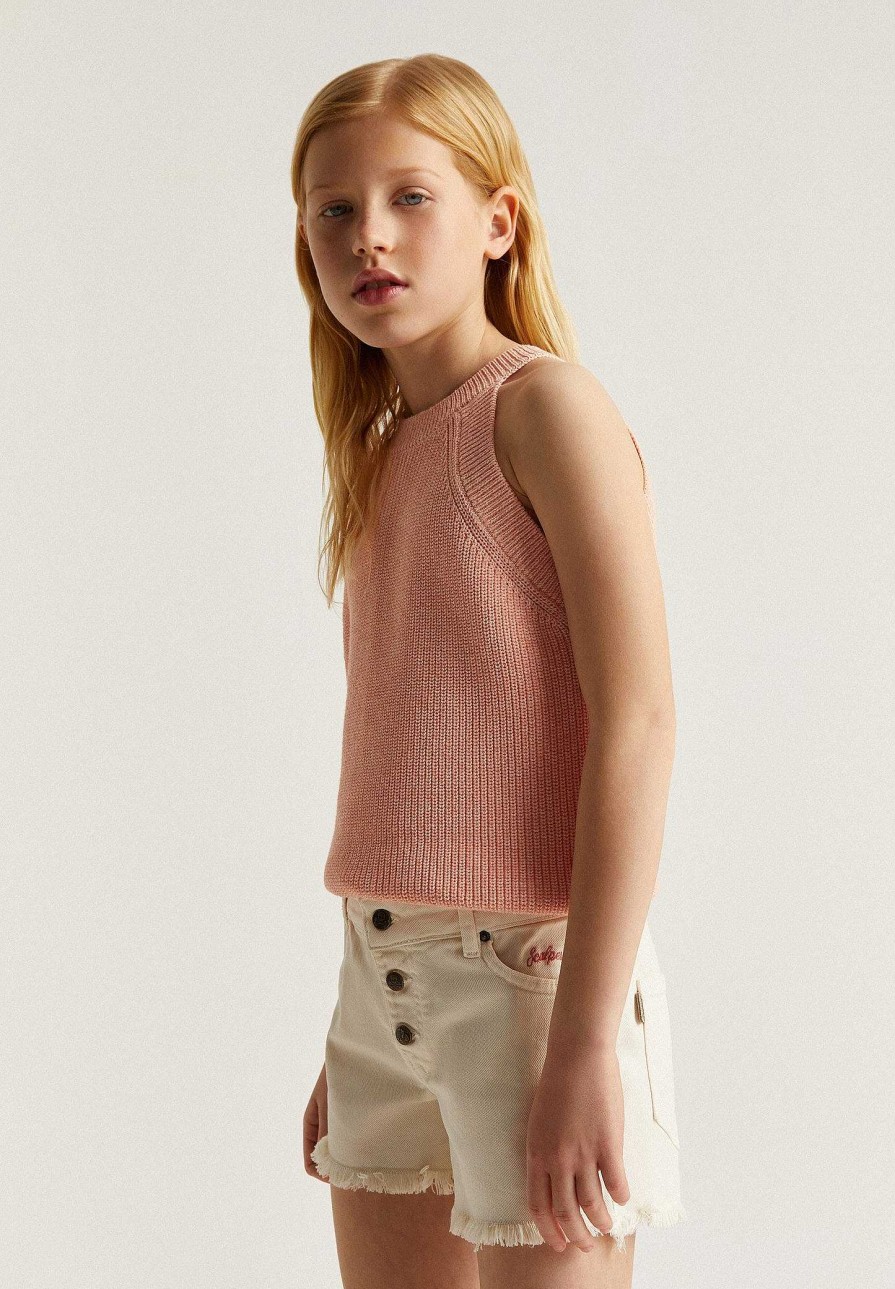 Scalpers Halter Neck Knitted Top | Spot