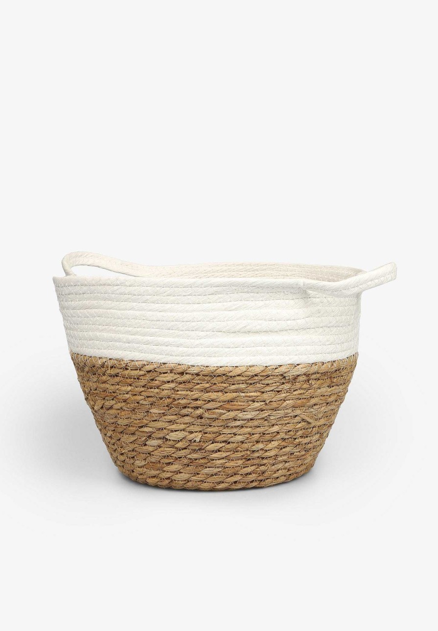 Scalpers Bicolor Jute Basket | Decorative Accessories