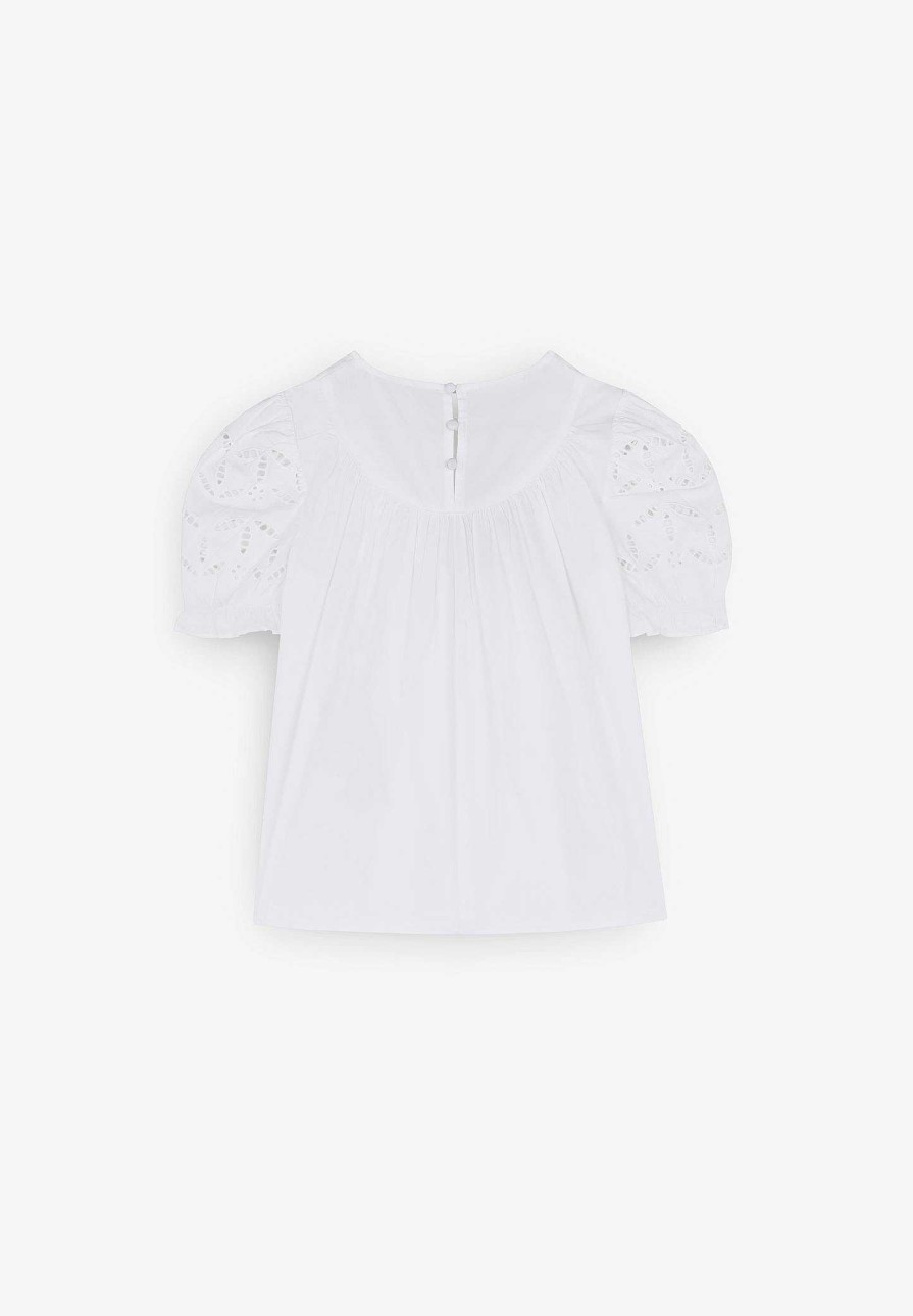 Scalpers Die Cut Detail Blouse | Shirts