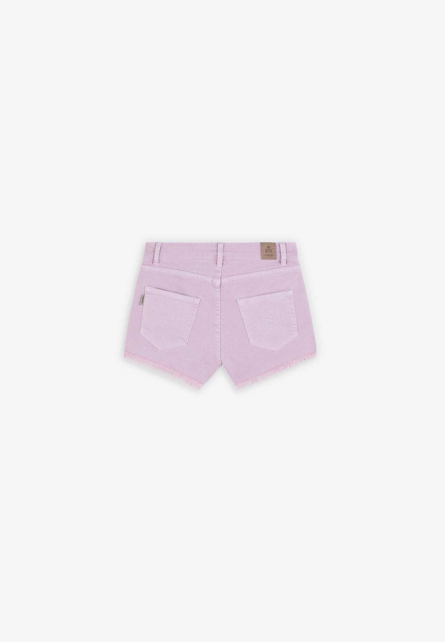 Scalpers Fringe Hem Shorts | Bermuda