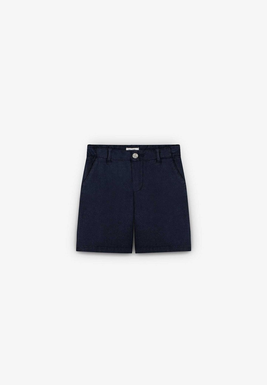 Scalpers Cotton Linen Bermudas | Bermuda