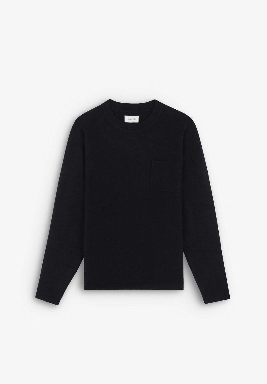 Scalpers Chest Pocket Sweater | Sweaters And Cardigans