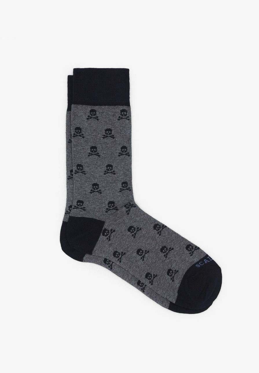 Scalpers Skull Print Socks | Socks