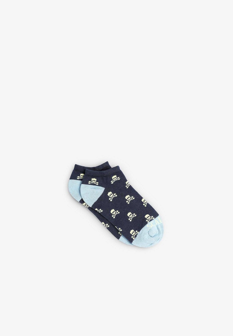 Scalpers All Over Skull Ankle Socks | Socks