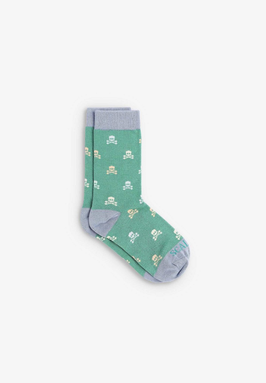 Scalpers Multicolor Skull Socks All Over | Socks