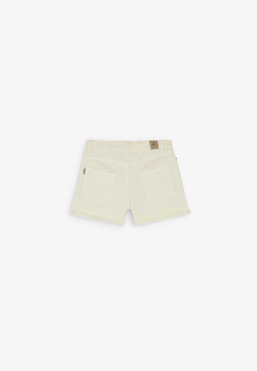 Scalpers Fringe Hem Shorts | Bermuda