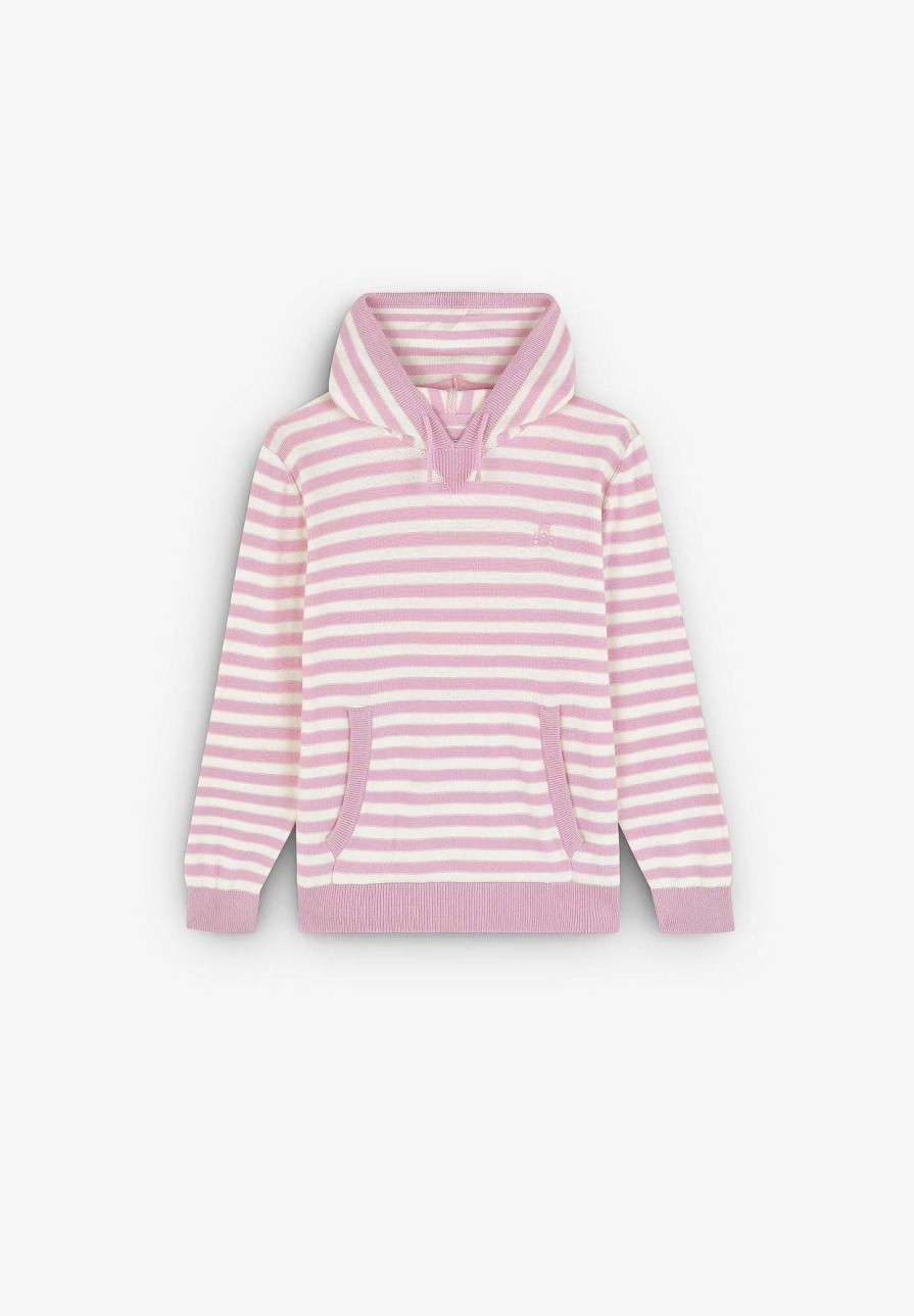 Scalpers Striped Hooded Sweater | Spot