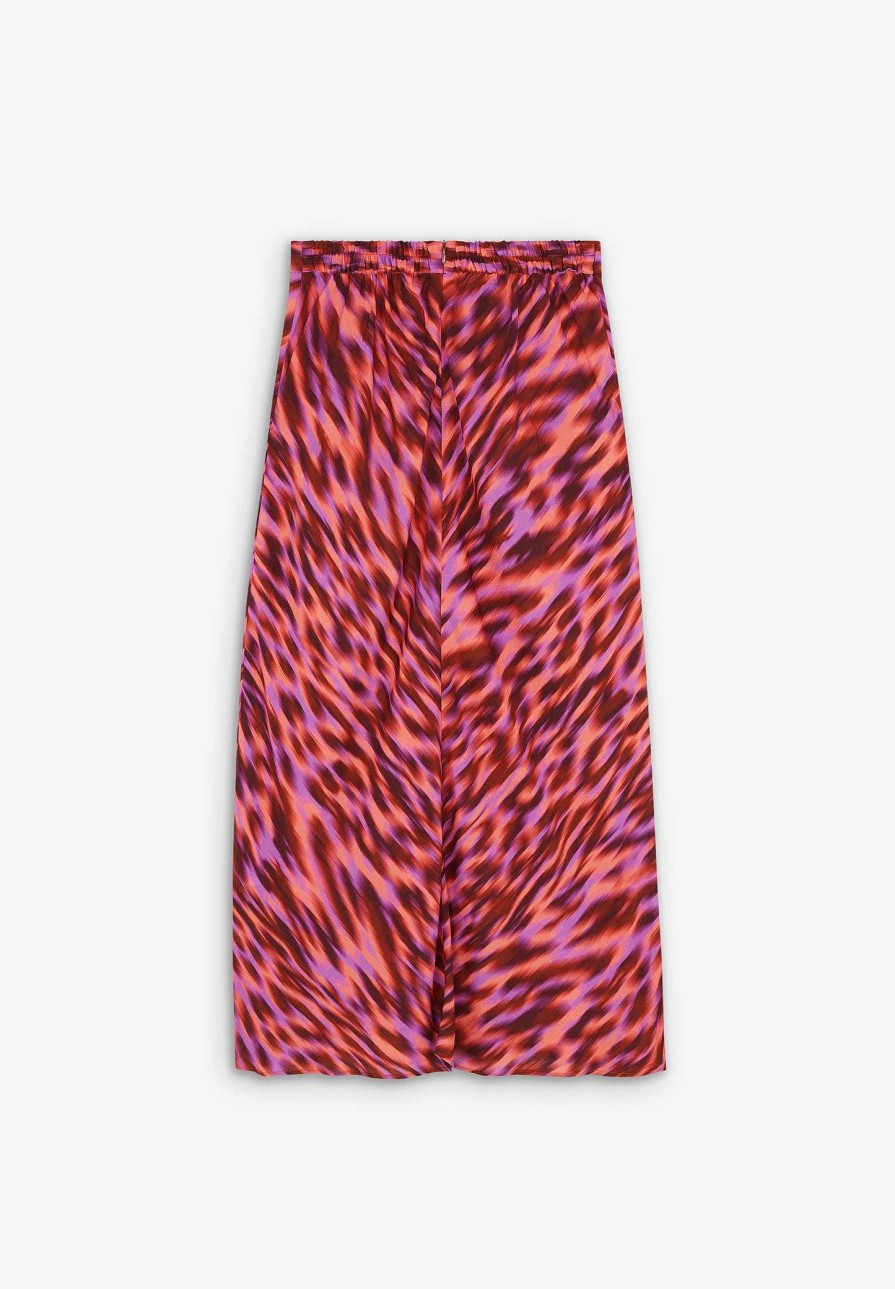 Scalpers Animal Print Lurex Midi Skirt | Skirts