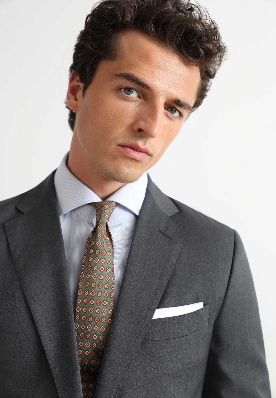 Scalpers Gray Wool Structured Suit | Suits