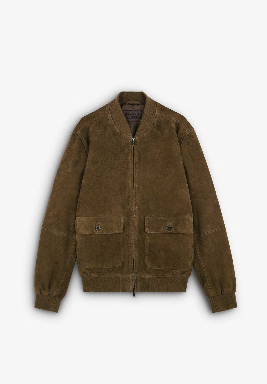 Scalpers Suede Bomber Jacket | Jackets And Jackets